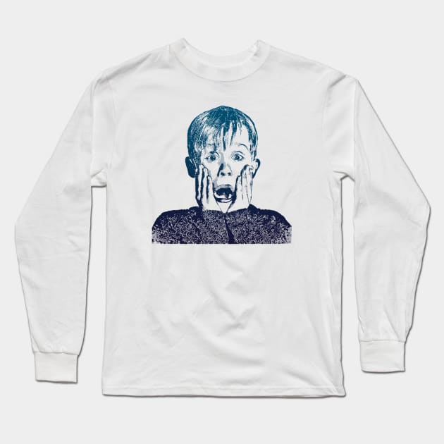 Home Alone Kevin Mccallister <> Graphic Design Long Sleeve T-Shirt by RajaSukses